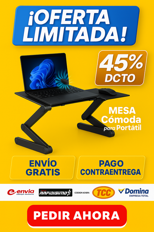 Mesa Cómoda para Portátil | Tu oficina Donde tú Quieras